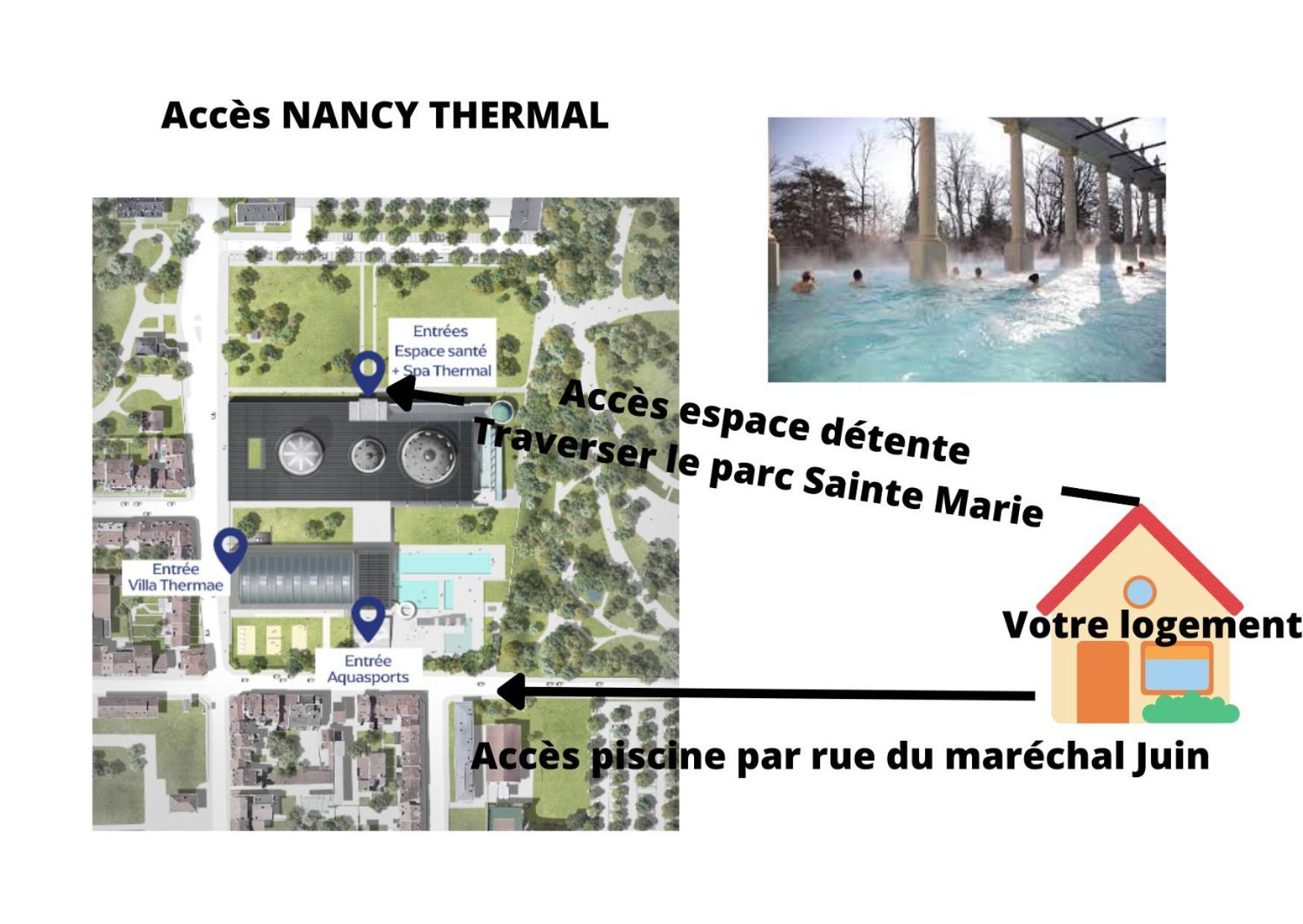 Nancy Thermal A 2 Min -Le 1909- 8 Pers- Parking Chez Julie Екстер'єр фото